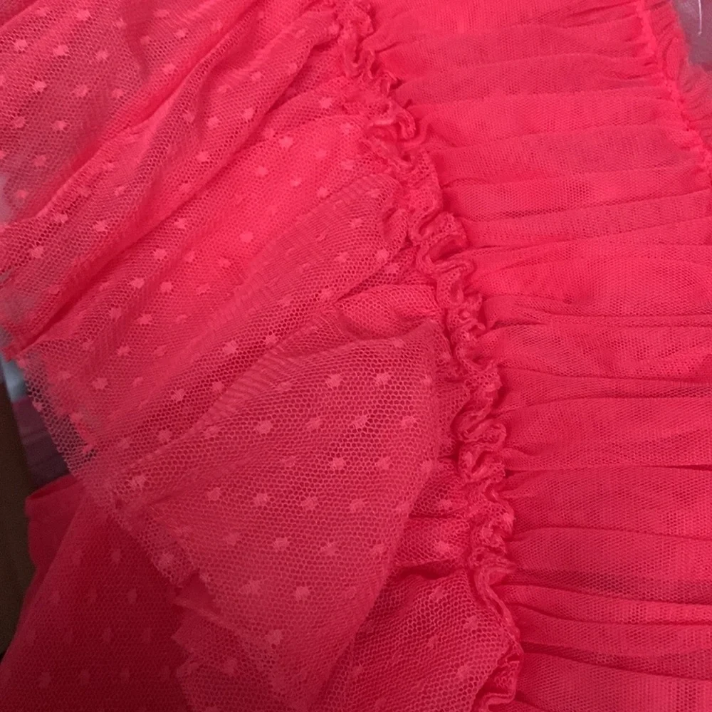 Geisha Designs Ruffled Tulle Blouse XL ,1X TULLE xs, 2X new - Picture 9 of 11
